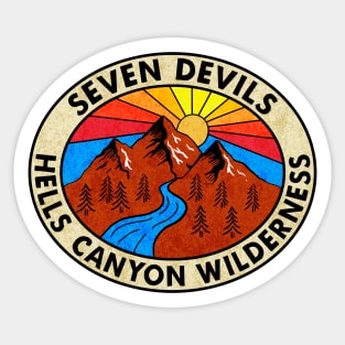 Seven Devils Mountains Hells Canyon Wilderness Idaho Snake River Sticker